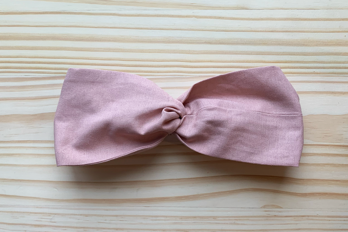 Pink Linen Headband