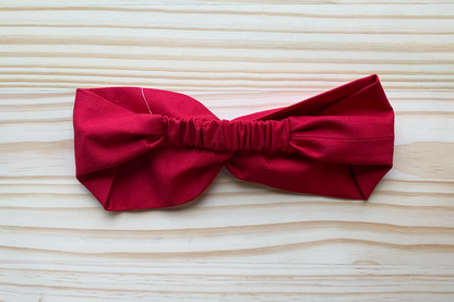 Red Linen Headband