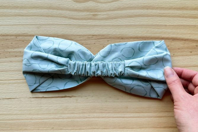 Blue Circle Print Headband