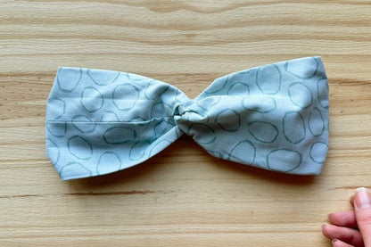Blue Circle Print Headband
