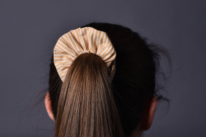 Yellow Stripe Scrunchie