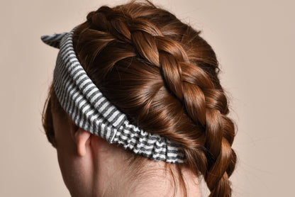 Gray Stripe Headband