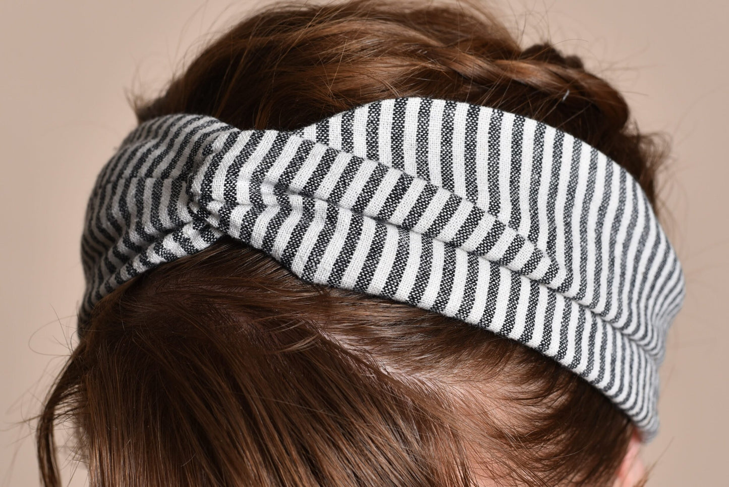 Gray Stripe Headband