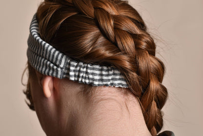 Gray Stripe Headband