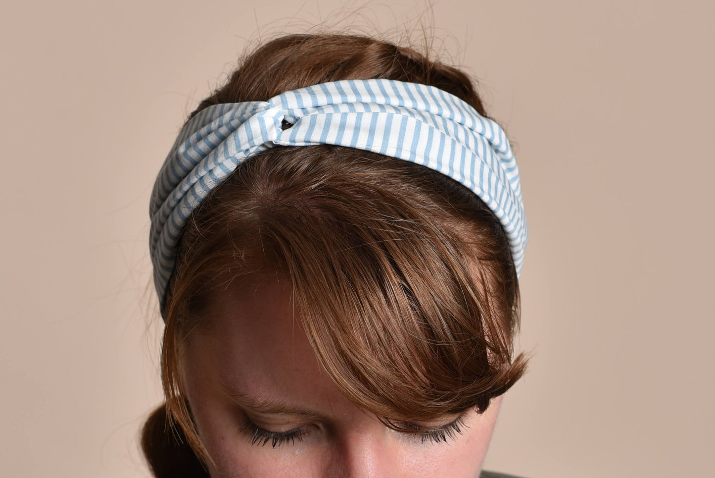 Blue Stripe Headband