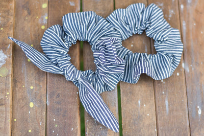 Railroad Stripe Scrunchie