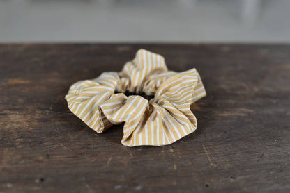 Yellow Stripe Scrunchie