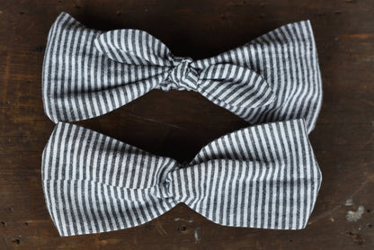 Gray Stripe Headband