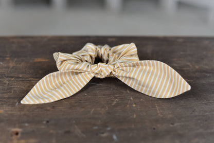 Yellow Stripe Scrunchie