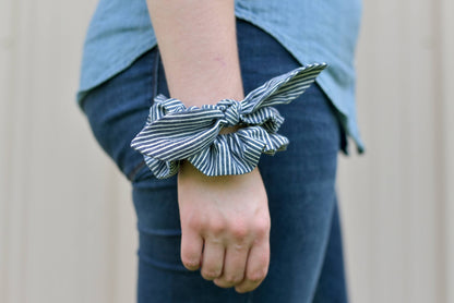 Railroad Stripe Scrunchie