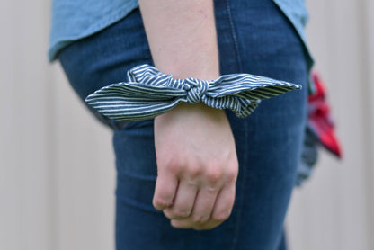 Railroad Stripe Scrunchie