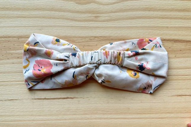 White and Pink Floral Headband
