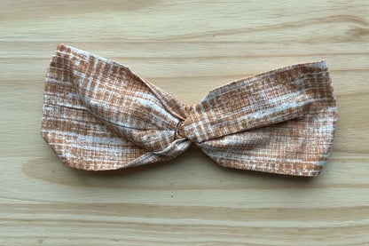 Yellow Texture Print Headband