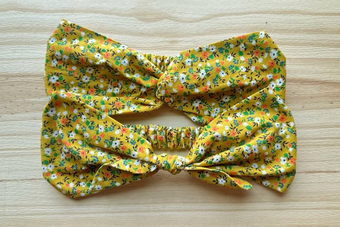 Mustard Yellow Floral Headband