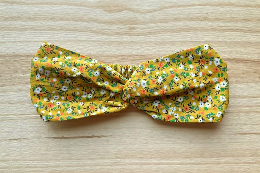 Mustard Yellow Floral Headband
